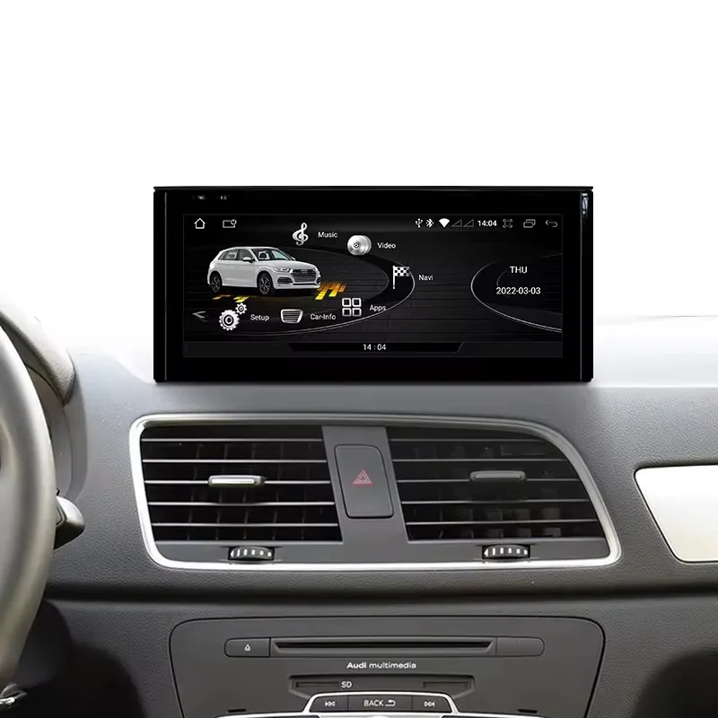 Android System Car Multimedia Stereo For Audi Q3 2012-2018 WIFI SIM IPS Touch Screen GPS Carplay