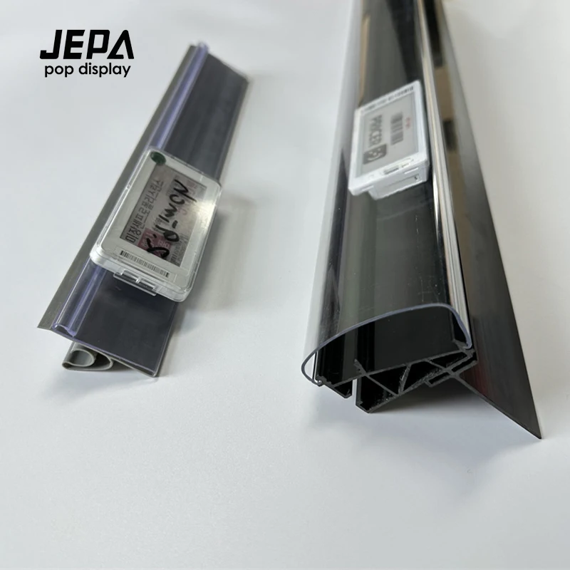 Shopping Mall Store Shop Display Reusable Plastic Shelf Tags Price Label Holder Data Strips for Pantry Retail Supermarket