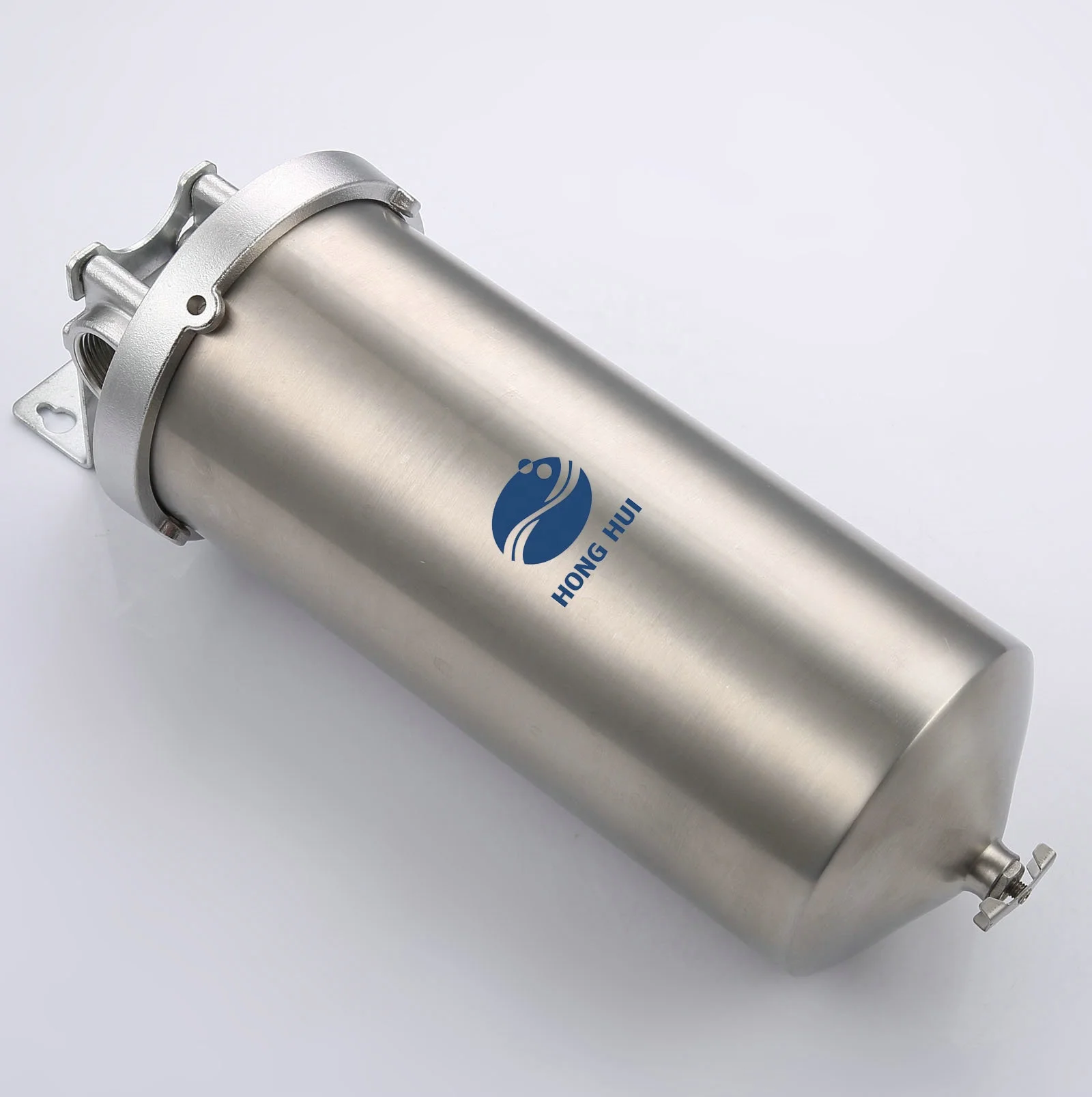 HONG HUI  HMF-10A NSF Certificate 10 Inch Stainless Steel Water Filter Housing Big Blue Water Filter Housing