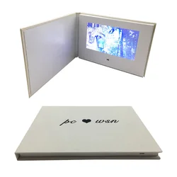 Hot Products wedding card invitation linen-bound video albums the wedding video book memory video brochure