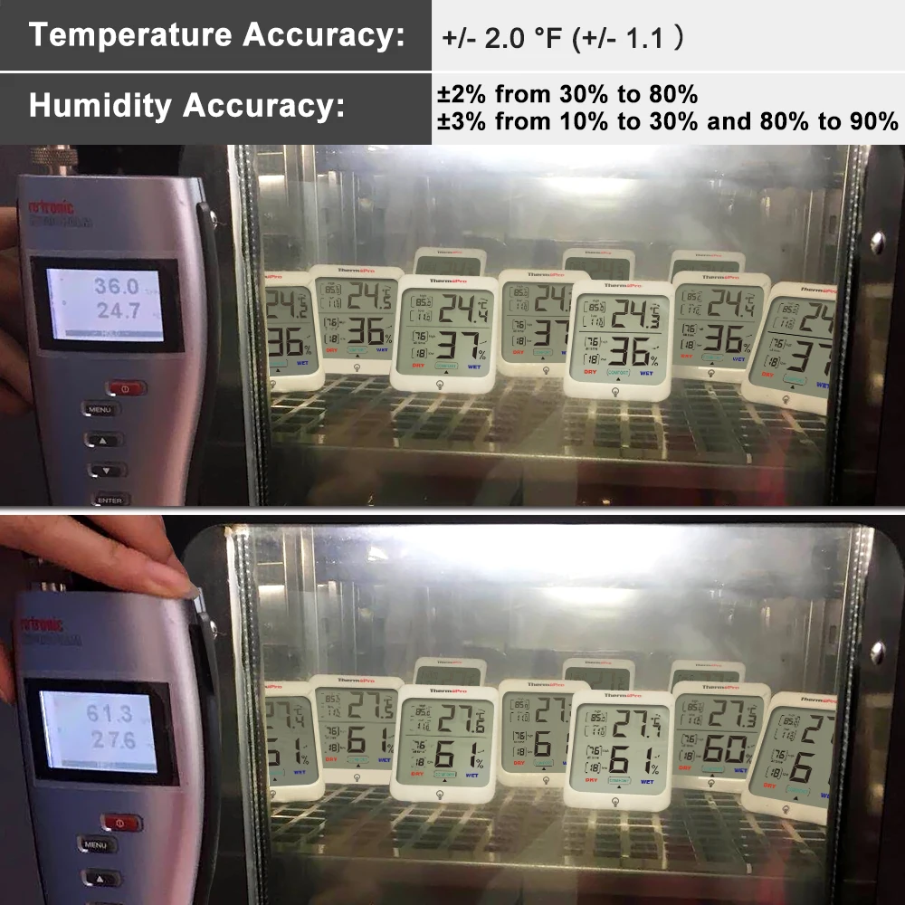  Цифровая одобренная CE компактная Метеостанция ThermoPro TP53 с емкостным датчиком