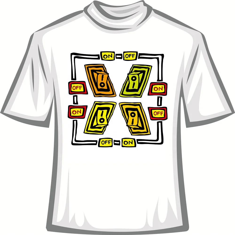 Cool Tshirts Clothes Stickers Iron Heat Transfer Paper Offset DTF Heat Transfer Design