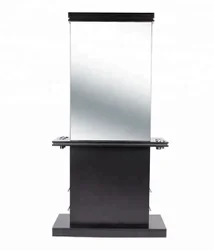 Beauty salon equipment DreamSalon  DOUBLE SIDED SALON STATION IN BLACK Peluqueria manufacturer factory
