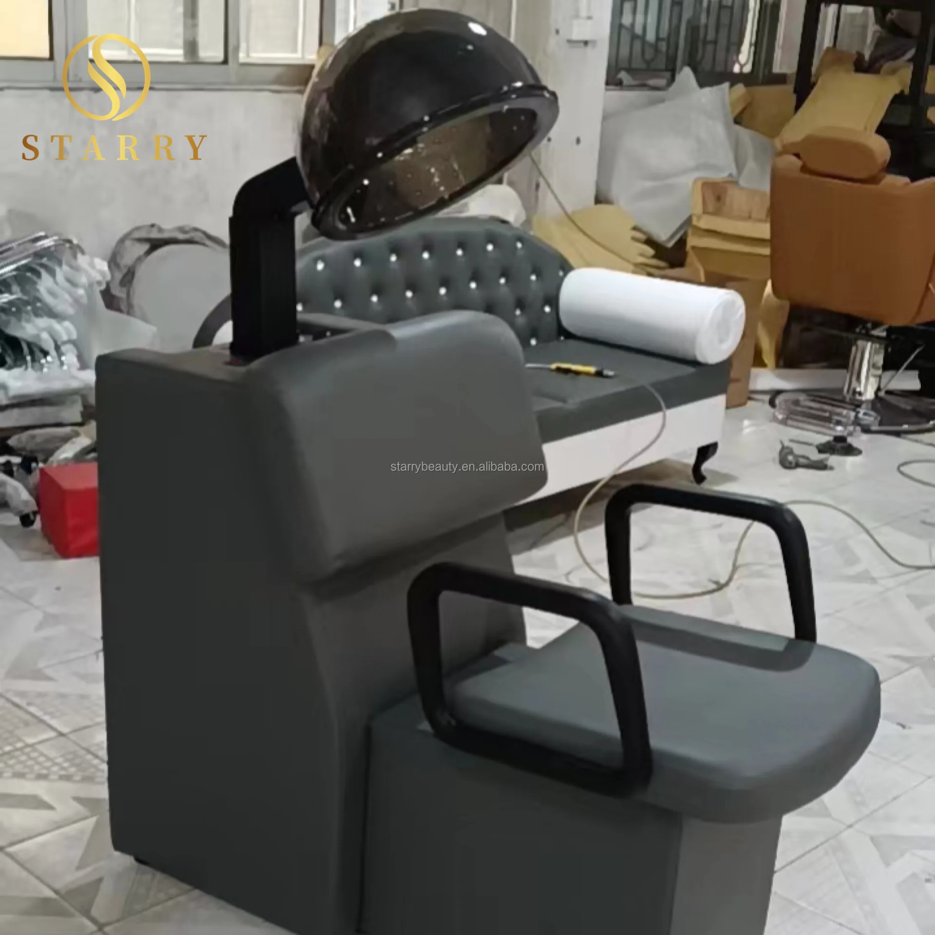 Индивидуальный профессиональный салонный фена с капюшоном и стулом для сидения