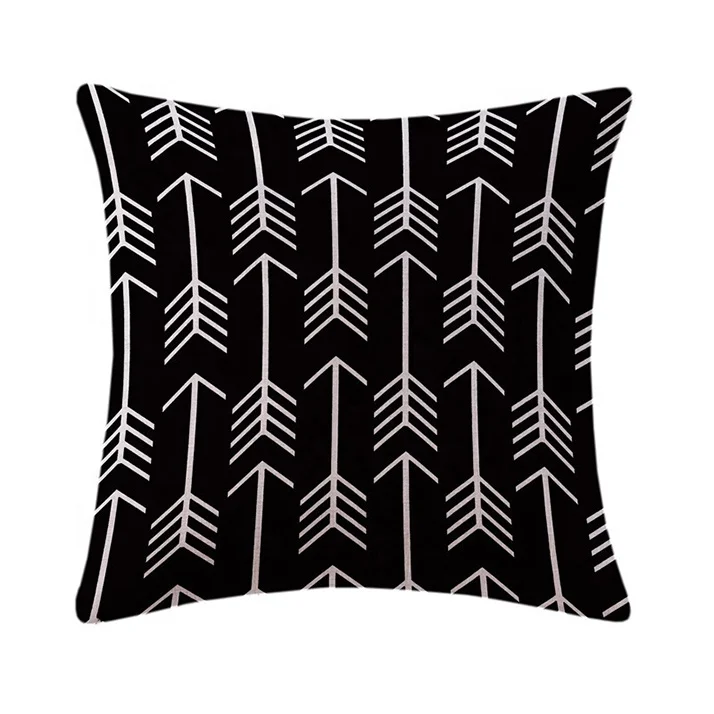 
High QualityHome Textiles Art 45*45cm Cotton Linen Streamline Moderne Style Decorative Indoor Outdoor Throw Cushion 