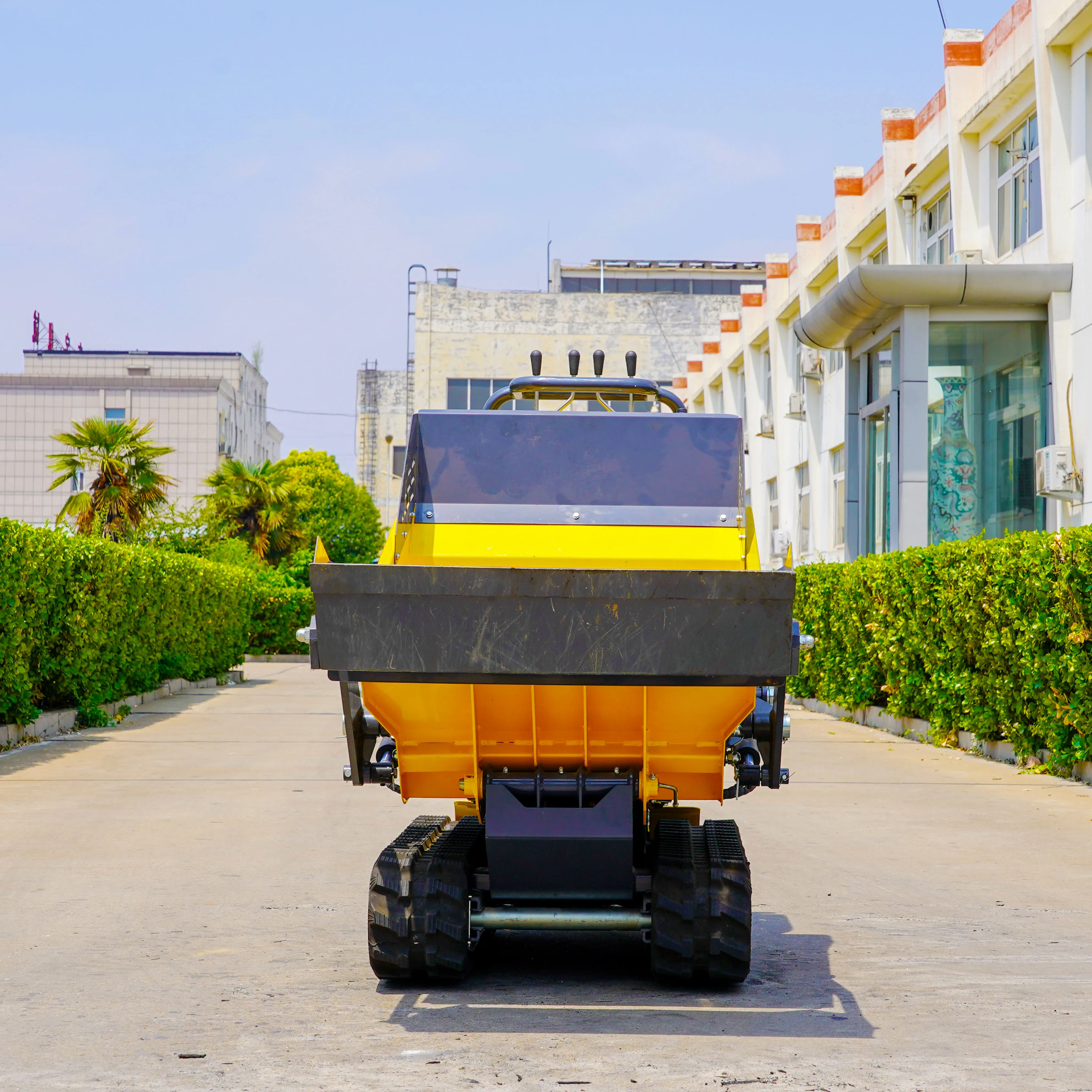 CE Approved 500kg Load Battery Power Motor Wheelbarrow 4 Wheel Electrical Truck Mini Site Dumper Electric Barrow