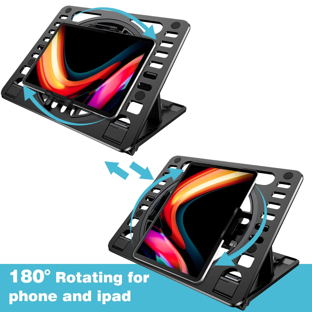  Non-slip Soporte De Para Laptop Holder Multi Adjustable Angle Cooling Fan