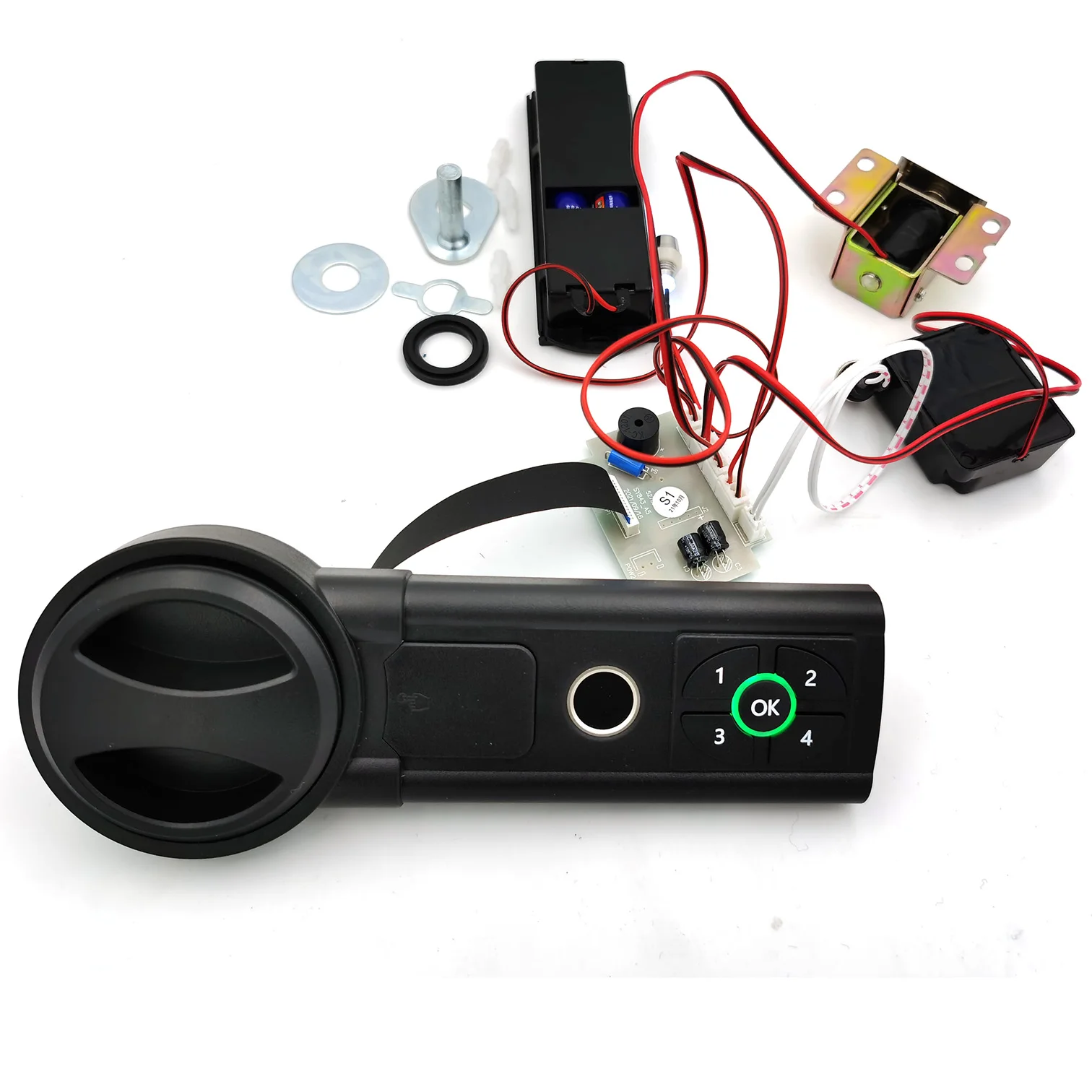 High security horizontal keypad  Digital Keyless Smart Fingerprint  Biometric Safe Cabinet Lock for  safe Storage Locker