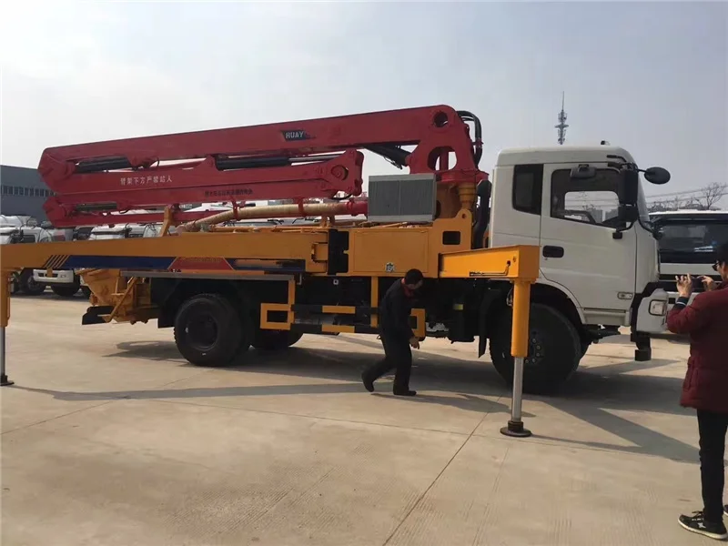 4x2 Dongfeng 290hp 35m cost of concrete pump trucks
