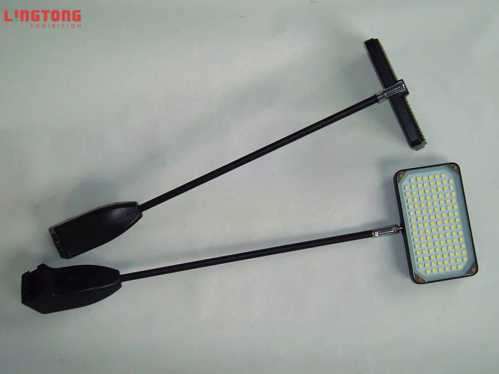 Expo LED Light Lamp Long-arm display electrical lamp 30W 100-240V silver or black Led lamp with sockets transformer built in