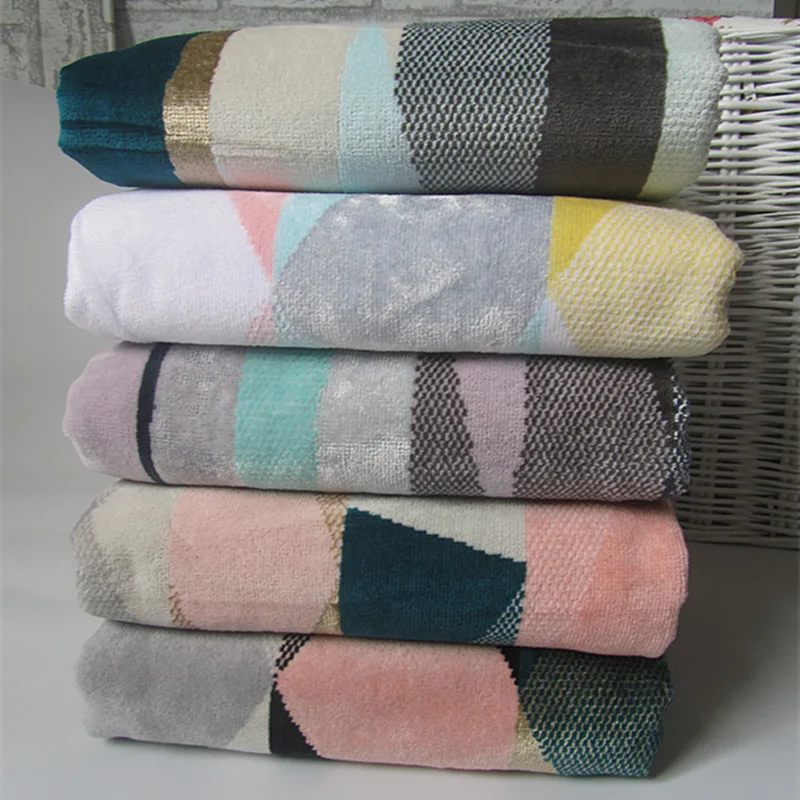 Hot Sale Personalized 100% Cotton Beach Towels Velour Custom Design Reactive Printed Large Over Sized Jacquard Logo Bath Towel