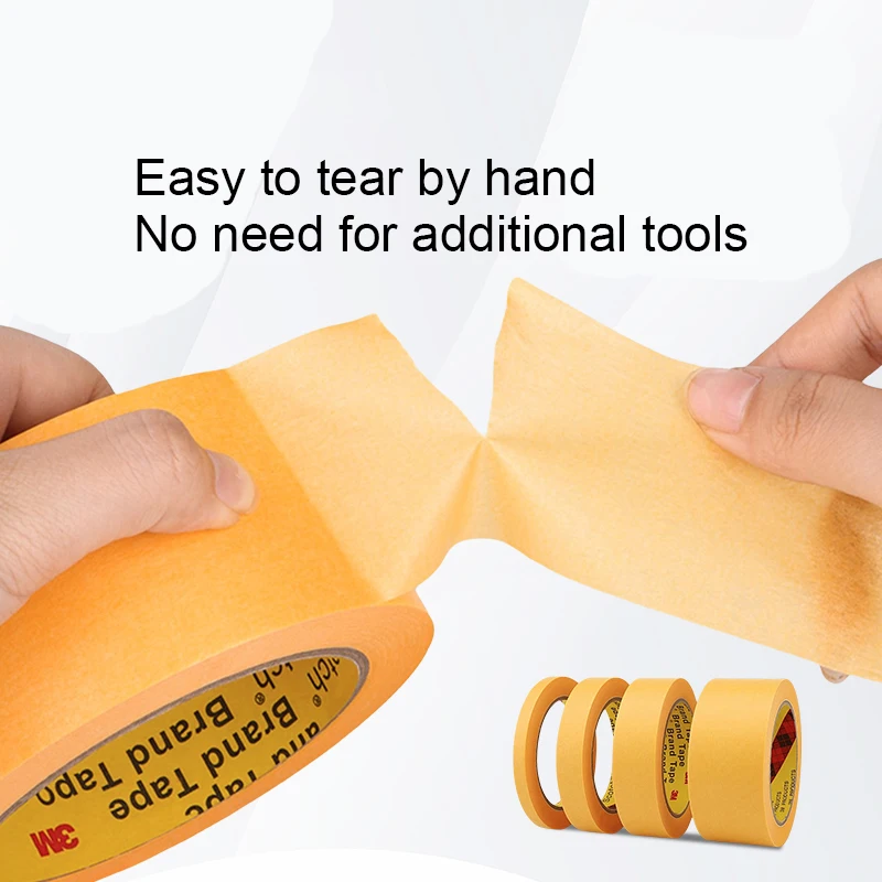 Custom automotive paint laser cinta painter 3 M masking tape  roll jumbo for painting applicator 48mm masking adhesive tape