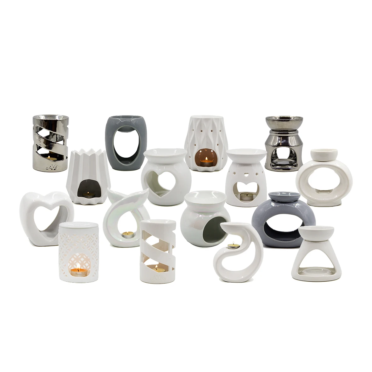 Пользовательские восковые горелки современные чайные легкие керамические свечи масляная горелка восковая горелка теплее