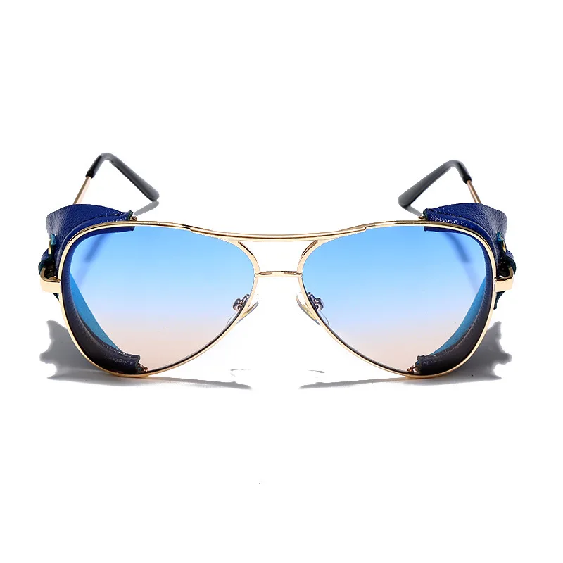  2019 Модные Винтажные мужские и женские металлические очки в стиле панк солнцезащитные UV400 стимпанк