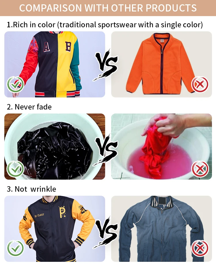 Buker High Quality College Split Color Sports Black Private Label Mens Letterman Bomber Baseball Jacket With Zippers