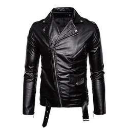 Wholesale cheap price leather jacket biker leather jacket leather men jacket