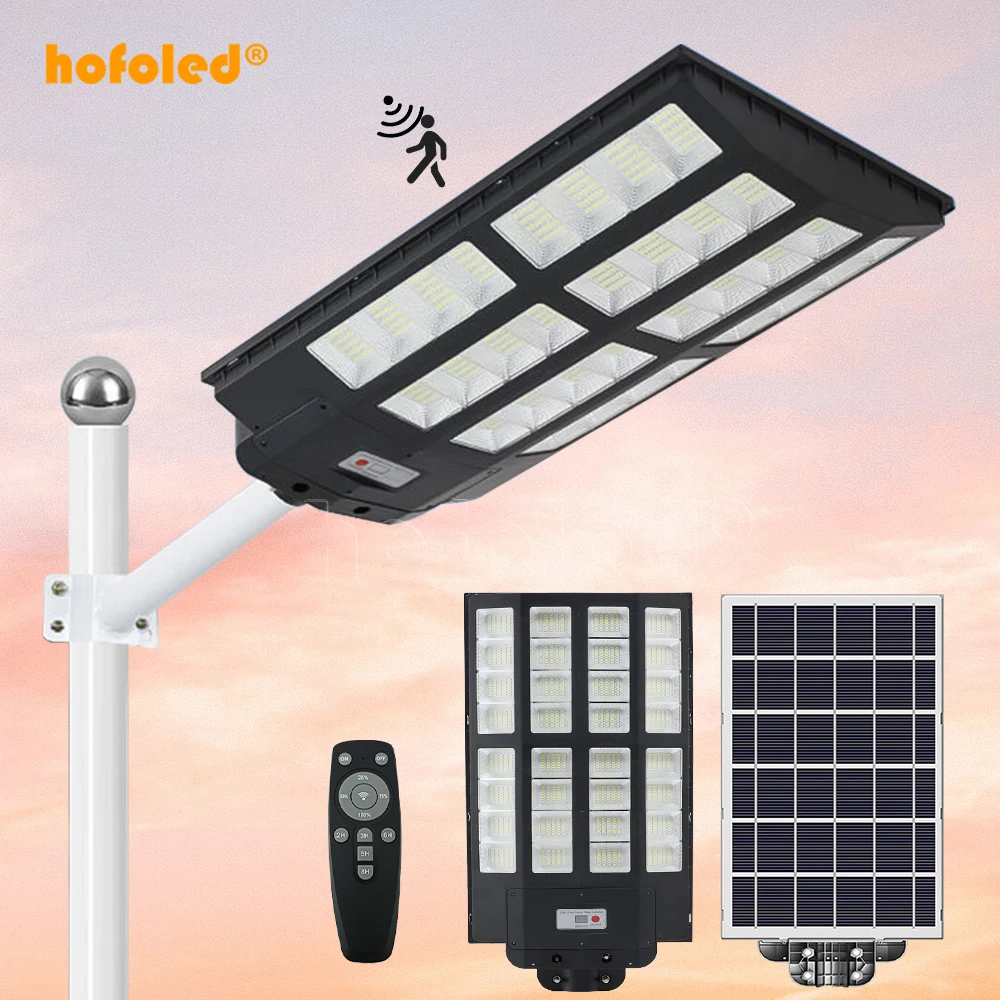 High Temperature Motion Sensor LED Light Outdoor Dusk to Dark All In One Radar Sensor Integrated Solar Street Light