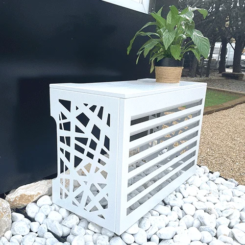 Louver Style Aluminum Air Conditioning Cover Protective Heat Pump Unit Cover