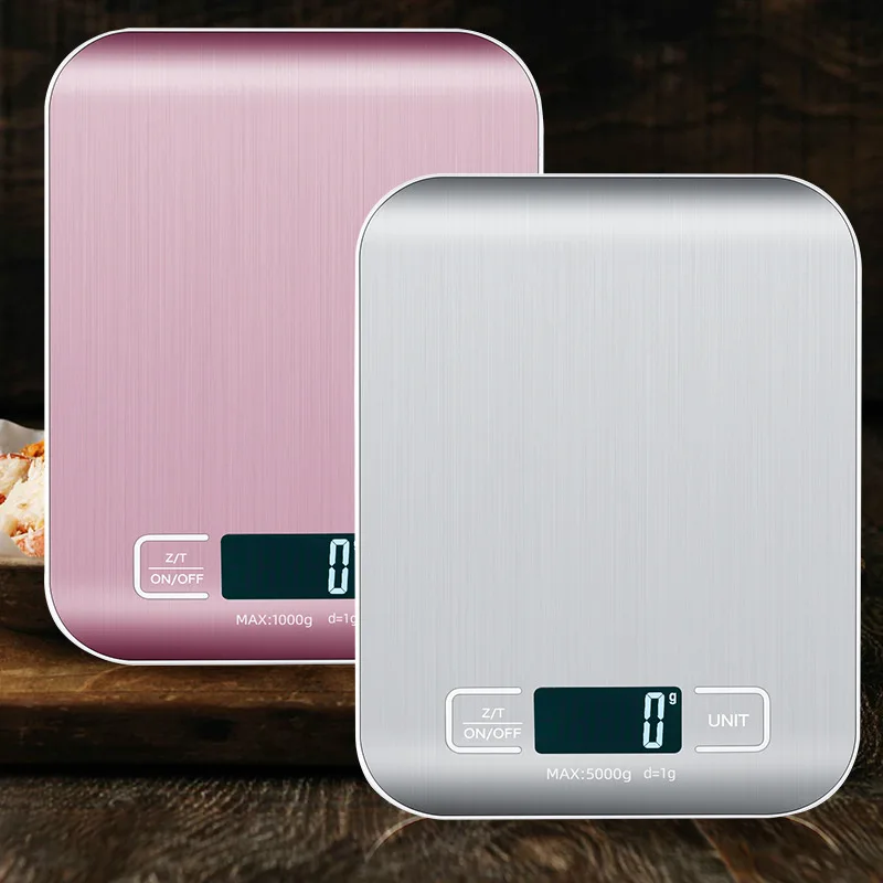 Multifunction Food Scale 5 Kg Stainless Steel Digital Weighing Kitchen Scale