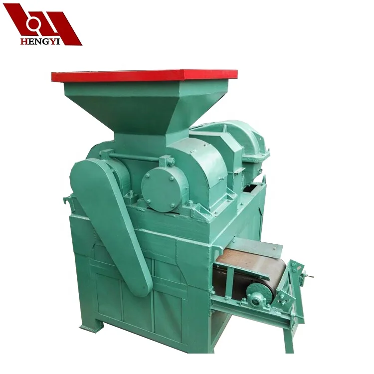 High pressure small briquette coal powder bbq charcoal briquetting ball press shaping making machine production line