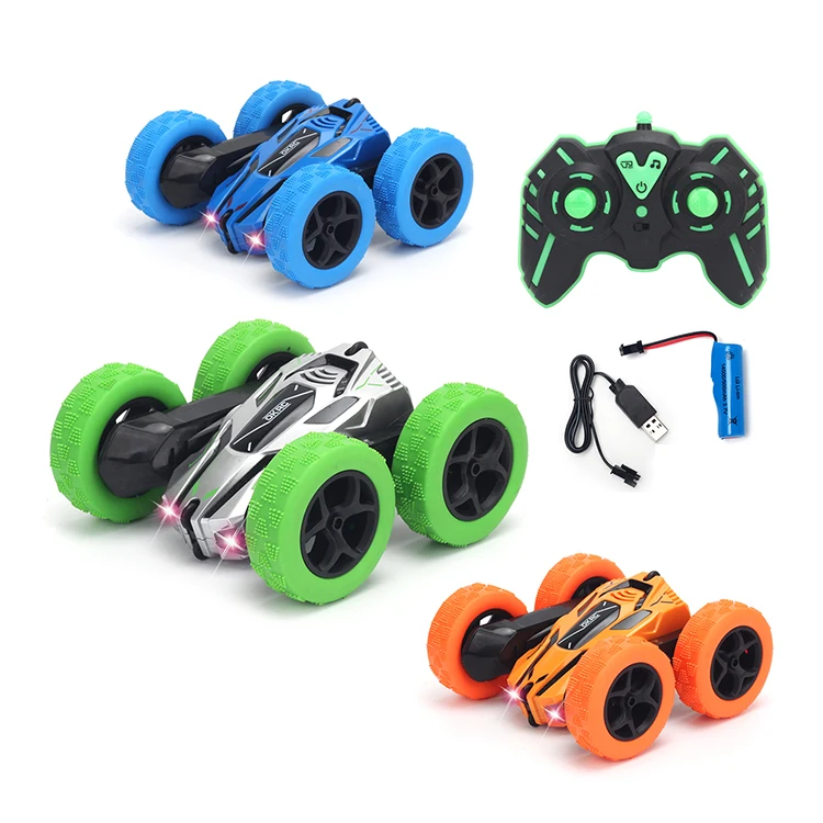 2022 Hot Selling Cool Double-side Drift Stunt Car 3 Color Mixed Remote Control Stunt Car Toys