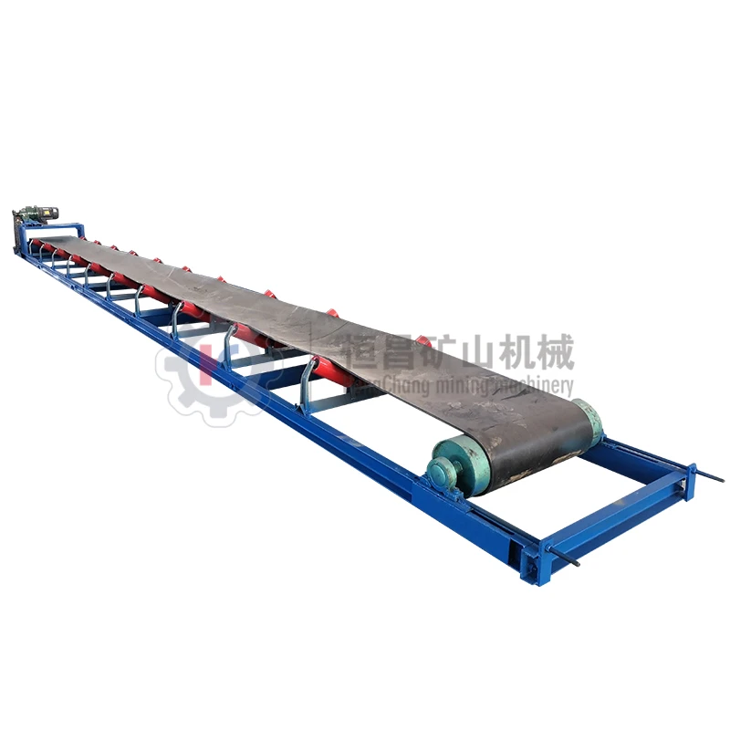 Coal Mining Conveyor System Aggregate Sand Screw Machine Copper Ore Moving Rubber Belt Conveyor