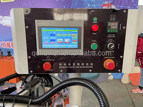 Haixun All-in-one woodworking curved straight trimming pvc wood automatic edge banding machine for special-shaped panel