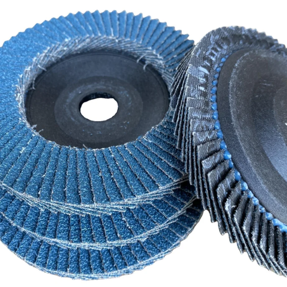 Blue sand calcined 100 model 100 blade grinding stainless steel 75 plastic cover polishing flat emery cloth wheel