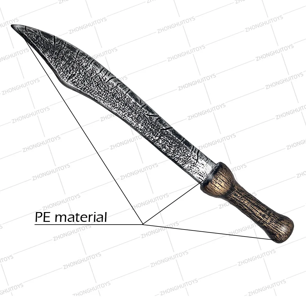 High quality role playing toys cosplay army toys plastic medieval roman sword PE ancient anime sword