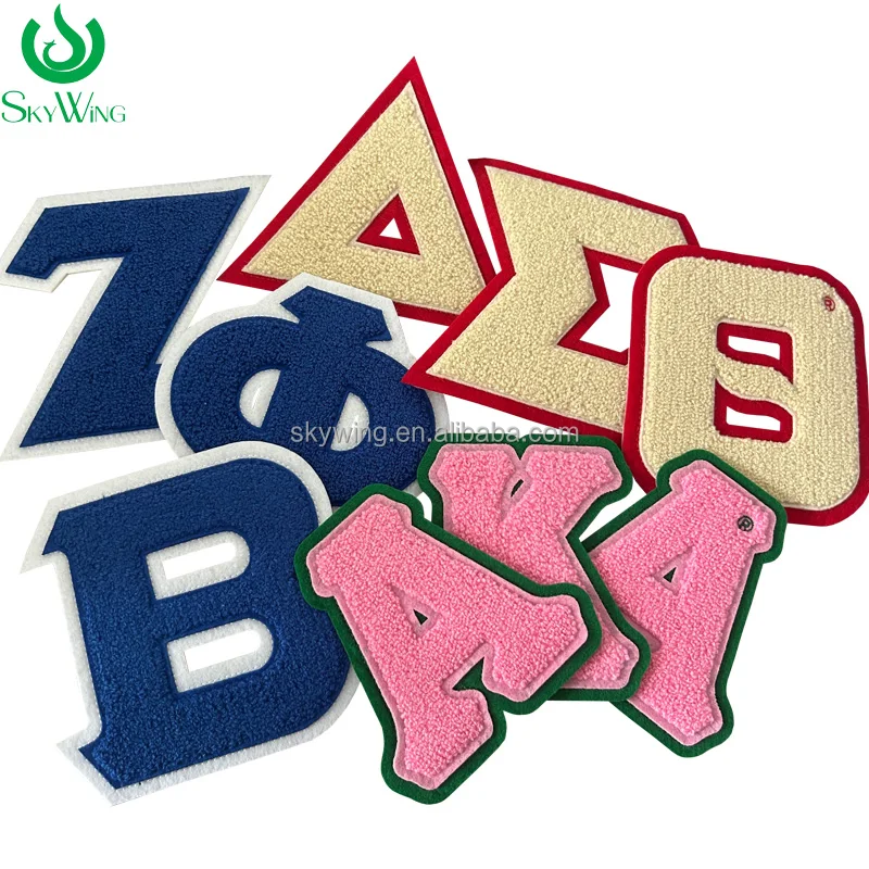 Синель греческие буквы наборы Дельта-символов Phi Beta Sigma Blue Symbol symbority железные нашивки для худи