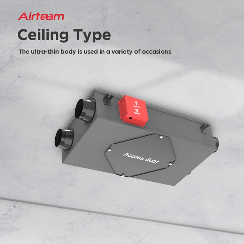 Bidirectional flow ventilator roof supply fresh air system mechanical ventilation