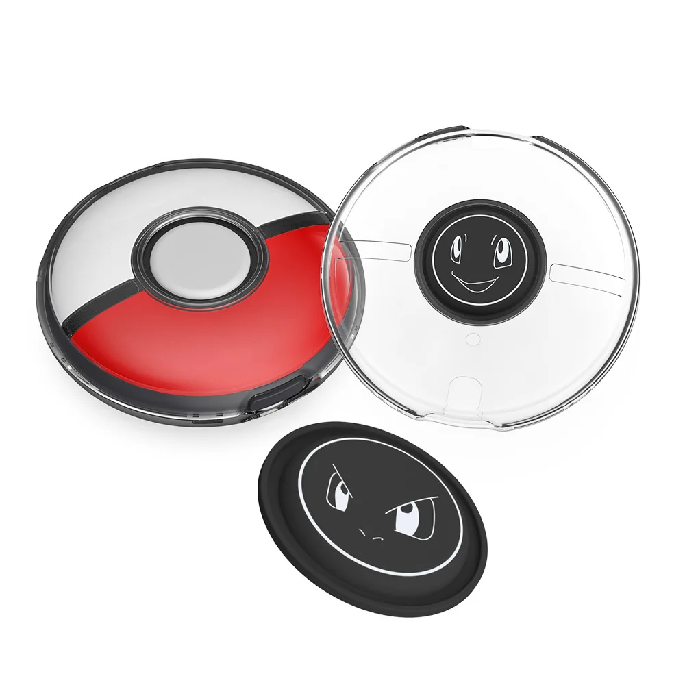 New trend nin tendo switch poke mon pokeball Go Plus clear case pokeball rocker Cap thumb stick cap gaming accessories