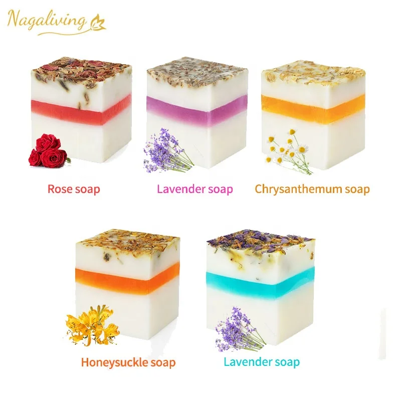 Собственная марка, натуральное оливковое масло Cbd, мыло ручной работы для ванны, ароматизированное сухое цветочное мыло с розами и лепестками цветов для отбеливания кожи