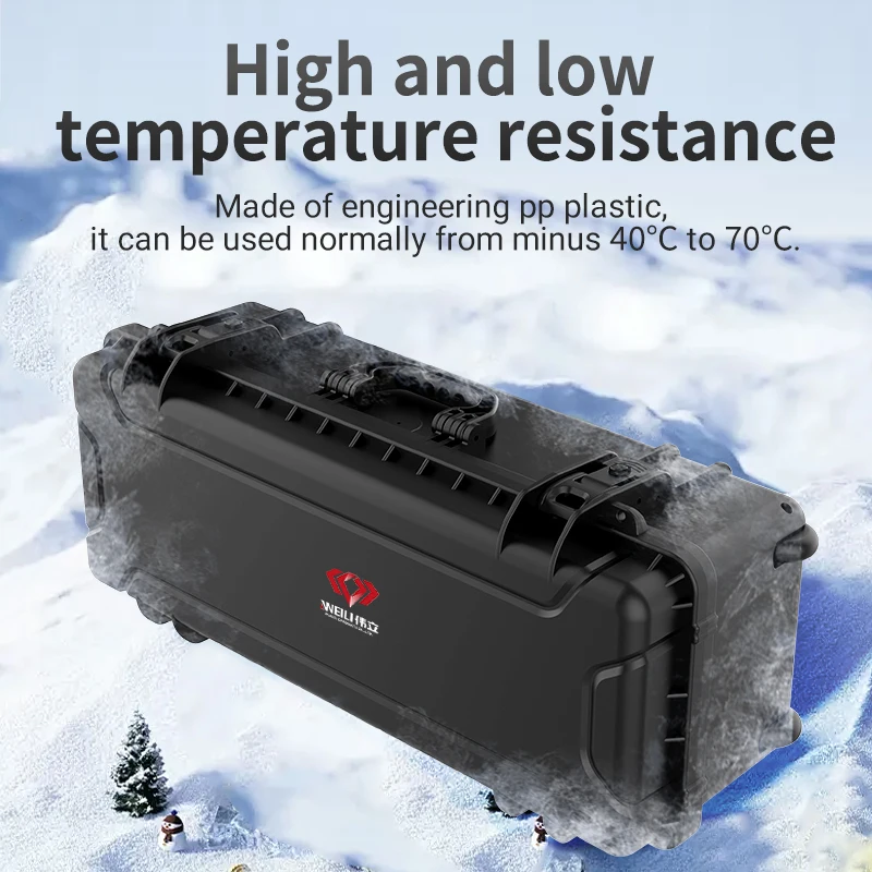 PP quakeproof IP67 Сертификация ударопрочный длинный футляр для пистолета водонепроницаемый жесткий пластиковый ящик инструментов с режущей пеной