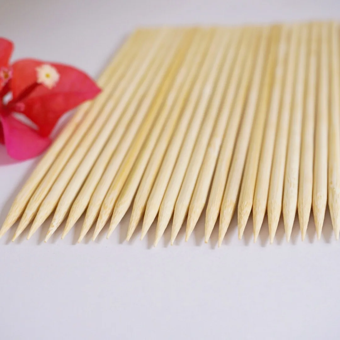Wholesale Stick Fruit Kitchen Natural Bamboo Skewers For Bbq Crafting And Party