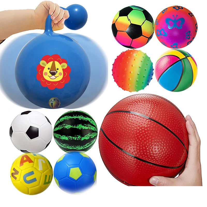 PVC 4 6 9 INCH Mini Colorful Inflatable Basketball Entertainment Play PVC Toy Sports Balls,Colorful Kids Beach Ball Toy