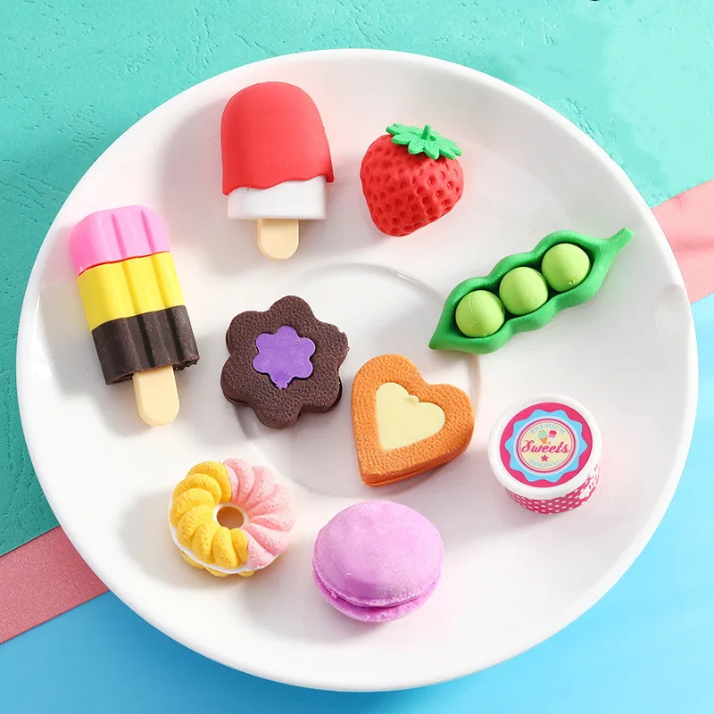 Custom Wholesale Donuts Cute Food Shape Eraser