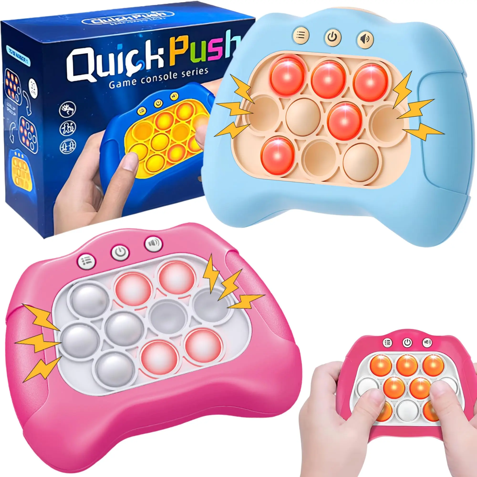 2023 New Quick popit Fast Push Game Cute Animals Console Generation3 Electronic Pro Kids Toys 2024  Fast Push Game