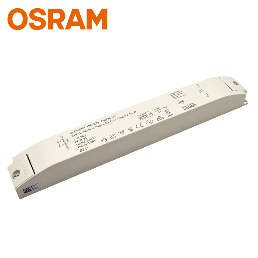 OSRAM-LED 24 В постоянного напряжения светодиодный трансформатор 30 Вт 60 120 180 для светодиодной ленты