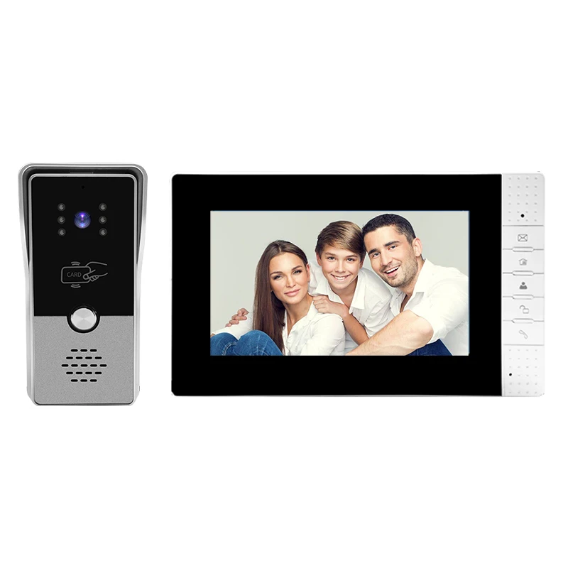 ABE 7 Inch Smart doorbell Intercom System 4  Wire Video Door Phone With Rain Cover 1 V 1 Set for Home Security of villa