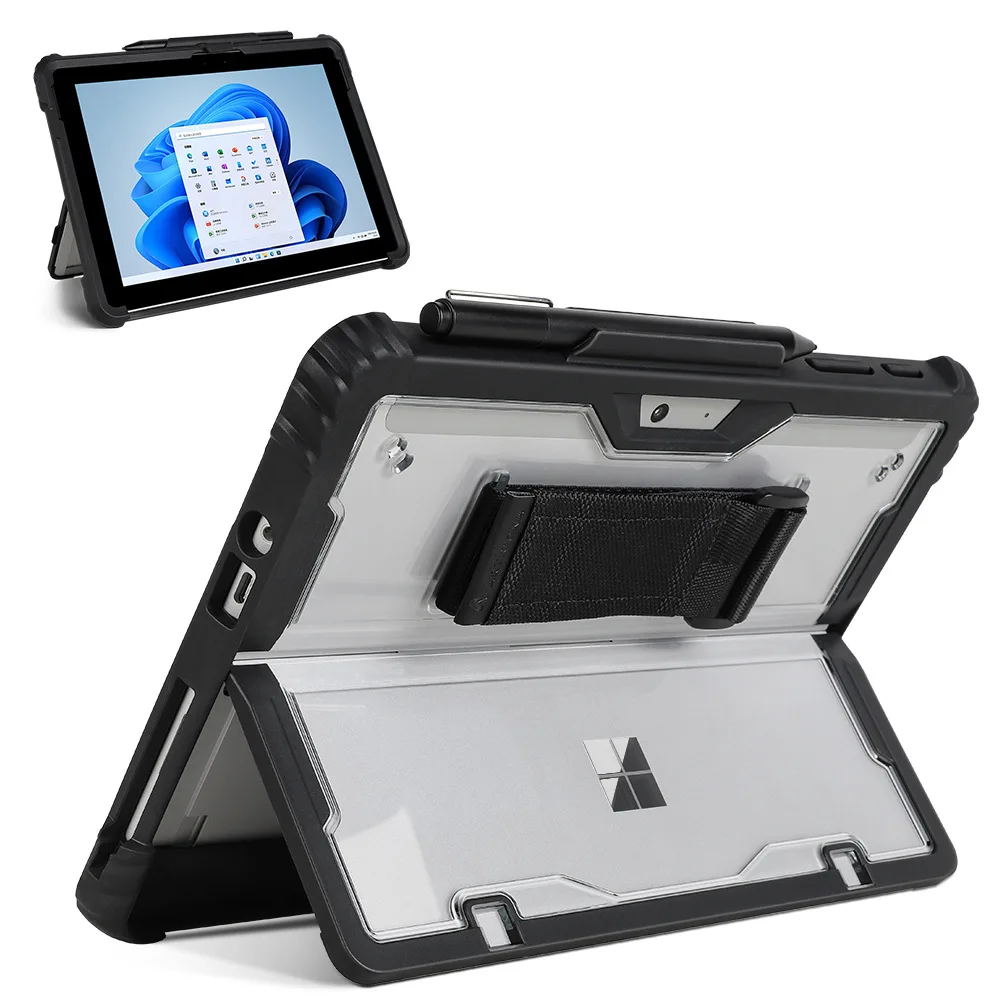 Laudtec Shockproof Rugged Cover With Pencil Holder For Surface Pro 8 Case,Tablet Case For Microsoft Surface Pro 8