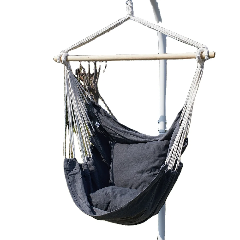 Customized Cotton Safe Patio Swings Outdoor Furniture Hanging Chair