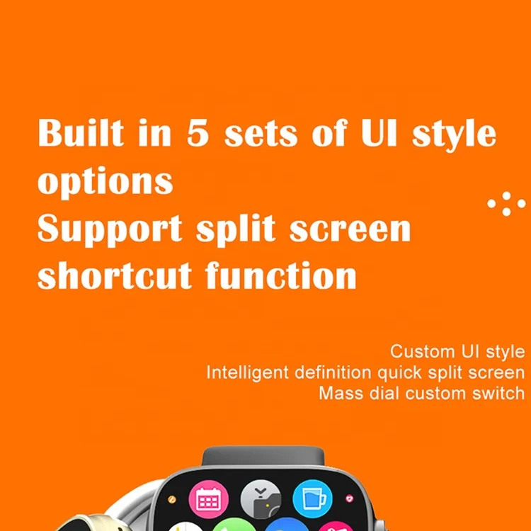 2022 New Ultra8 Smartwatch Series 8 I S8 49mm 1.99 Inch Screen 4 Small Game Dual Straps Ultra8 Smart Watch iwo 8
