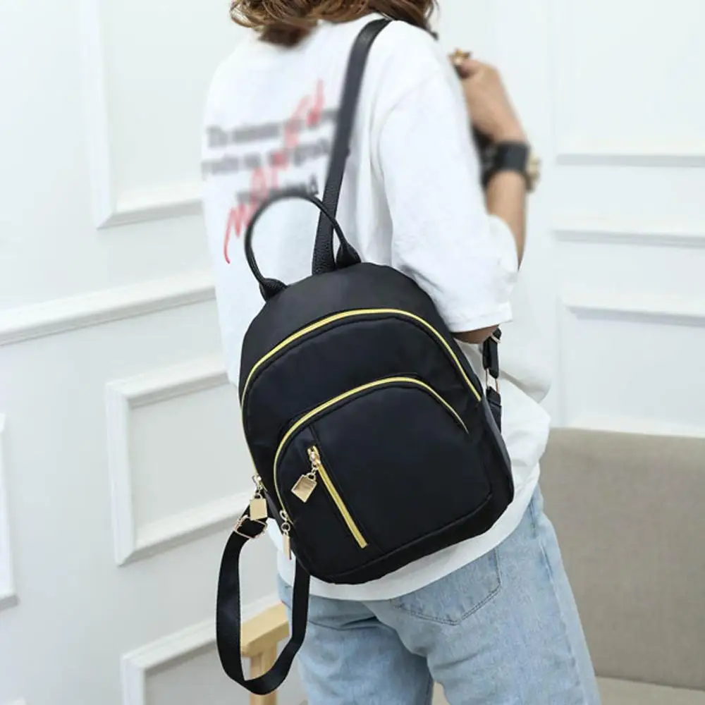 
Fashion Mini Backpack Women Solid Color Shoulder Bag Casual School Rucksack College Shoulder Satchel Travel Bag 