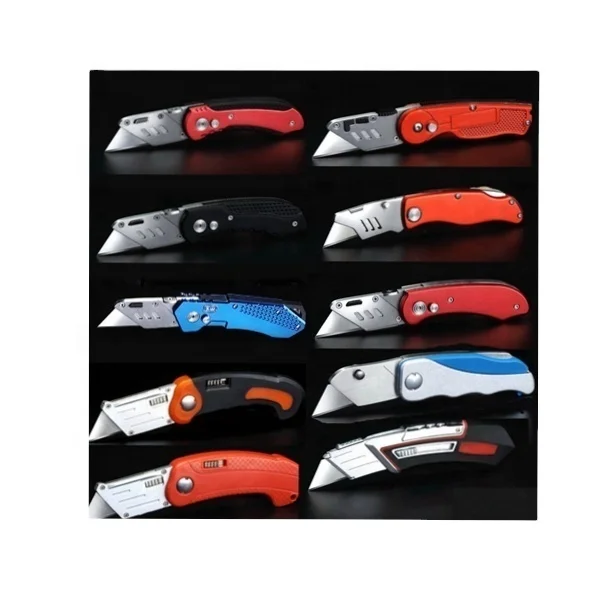 Best quality 500000 Sells Folding Utility Knife Promotion Gift Pocket Box Cutter  Knife foldable  Utility Knife
