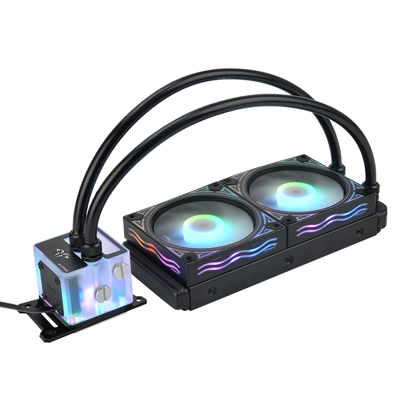 Кулер для процессора с водяным охлаждением, RGB-подсветкой, LGA 1151/2011/AM3 +/AM4