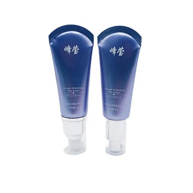 30g 50g BB/CC Cream Tube Foundation Packaging Tube Small Eye Cream Cosmetic Plastic Soft Tube For Sale with Airless Lotion Pump