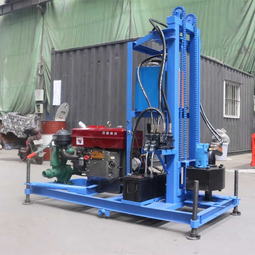 High Efficiency Coring Geotechnical Core Exploration Drilling Rig Water Borehole Drilling Machine Water Pumping 10-35MM 130M