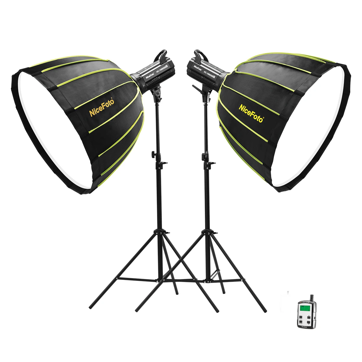 KT-HC303 (HC-1000SB II)  NiceFoto 100W 5600K daylite CRI 95+ COB LED Video Light Kit