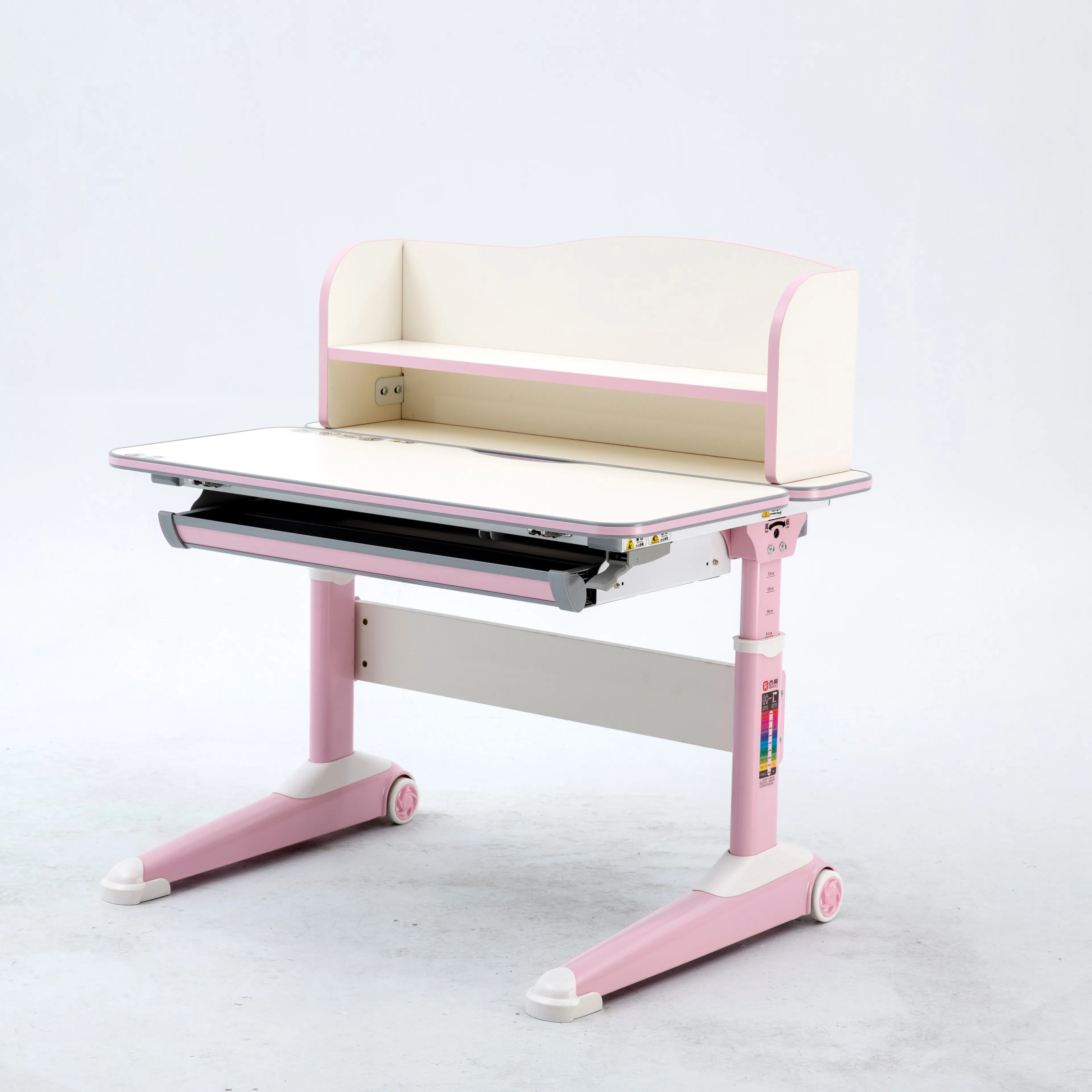 
Sihoo Ergonomic kids study desk with double book shelves 